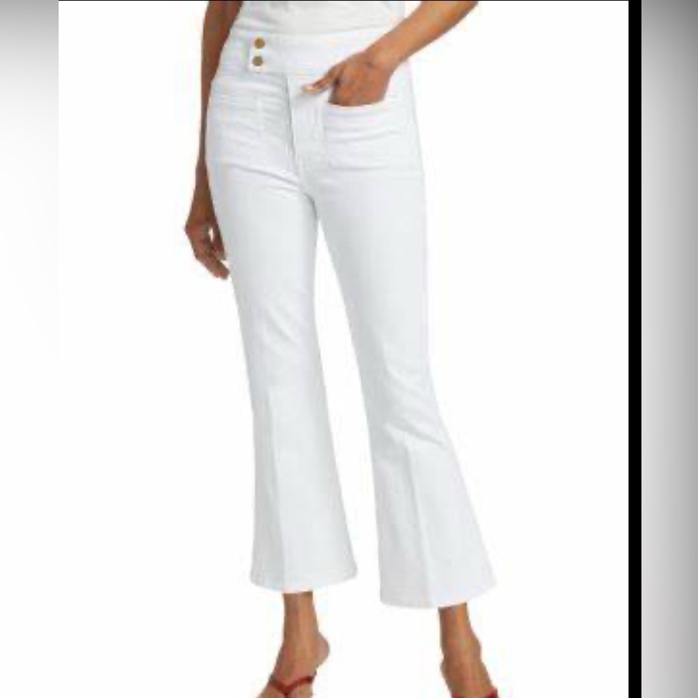 Frame Denim White Flare Jeans